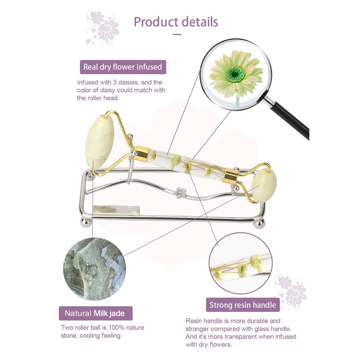 1pc Jade Roller Facial Tool Natural Jade Face Roller Massager Tool Body Mini Portable Skin Care Body Massage Relaxing Tool