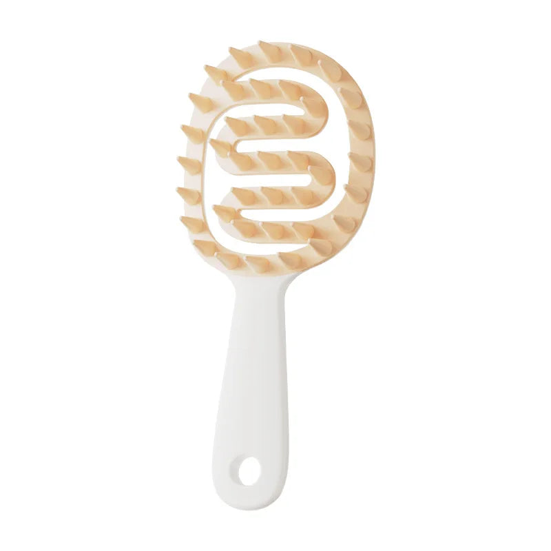 Shampoo Hair Brush Hair Massage Scalp Combs Head Washing Brush Long Handle Dry And Wet Brush Shower Spa HairdressingTool Girls