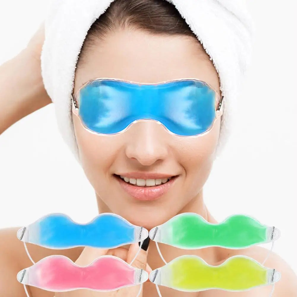 Gel Cooling Eye Mask, Cold Eye Mask for Hot Cold Treatment for Eye Strain, Eye Swelling, Eye Redness, Puffy Eyes, Dark Circles