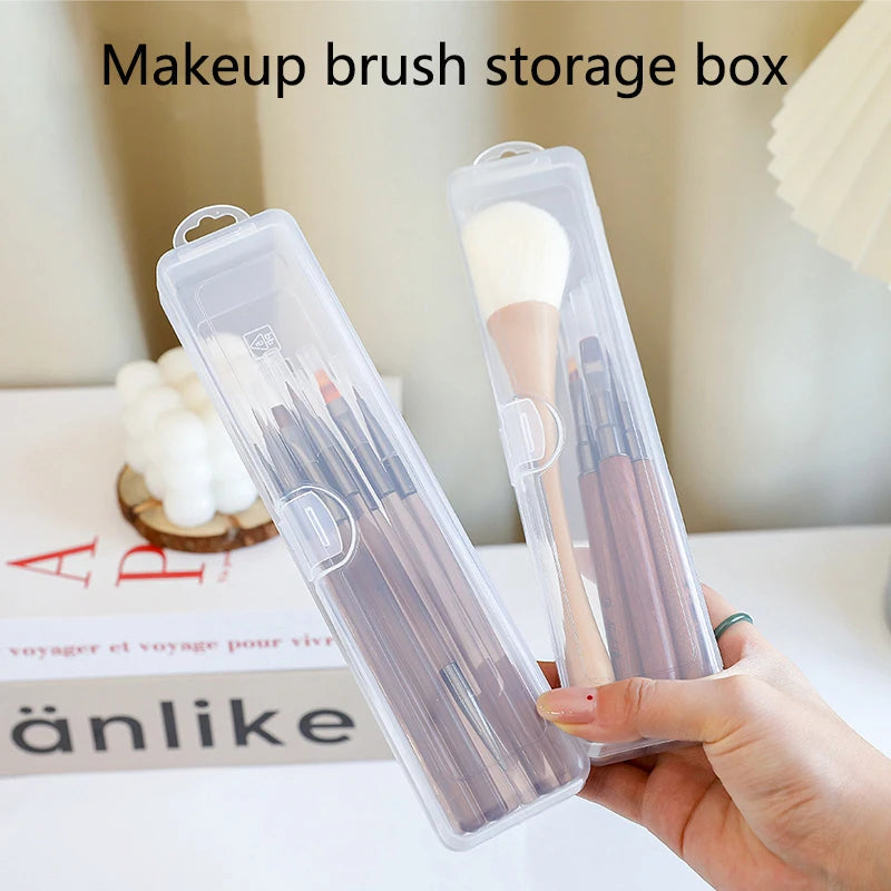 Makeup Brush Storage Box Portable Multifunctional Beauty Tools Storage Boxes Dustproof Moisture-proof Cosmetic Brushes Box