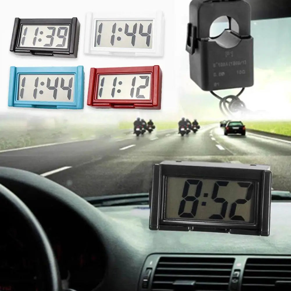 Car Electronic Digital Clock Lightweight Portable High-precision Time Displaying Device Auto Practical Accessory Digital Clock