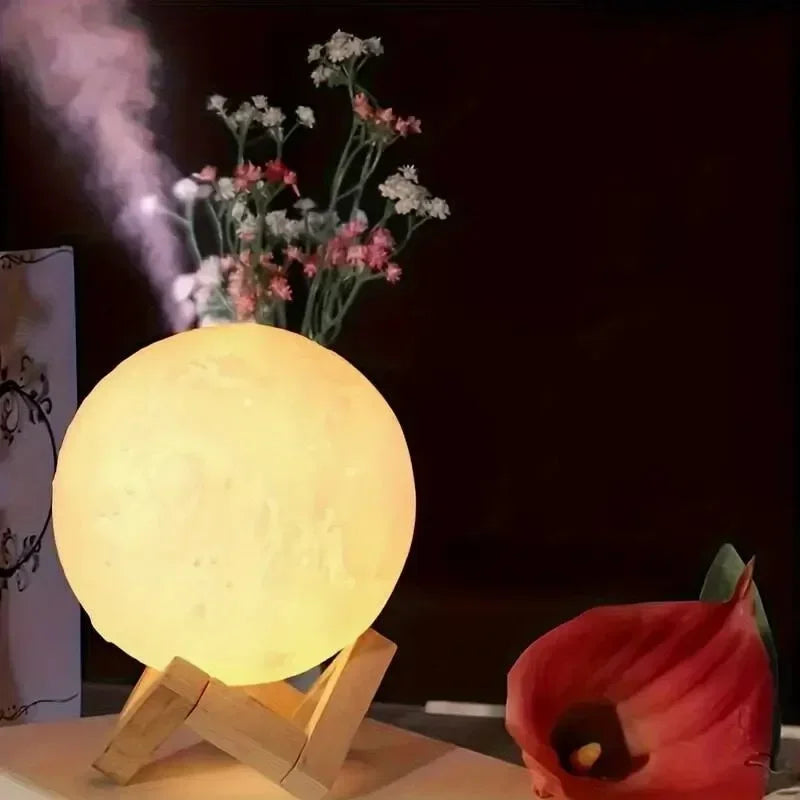 LED 8cm Moon Lamp Night Light Galaxy Night Light Art Painting Graffiti Birthday Gift Bedroom Living Room Decoration