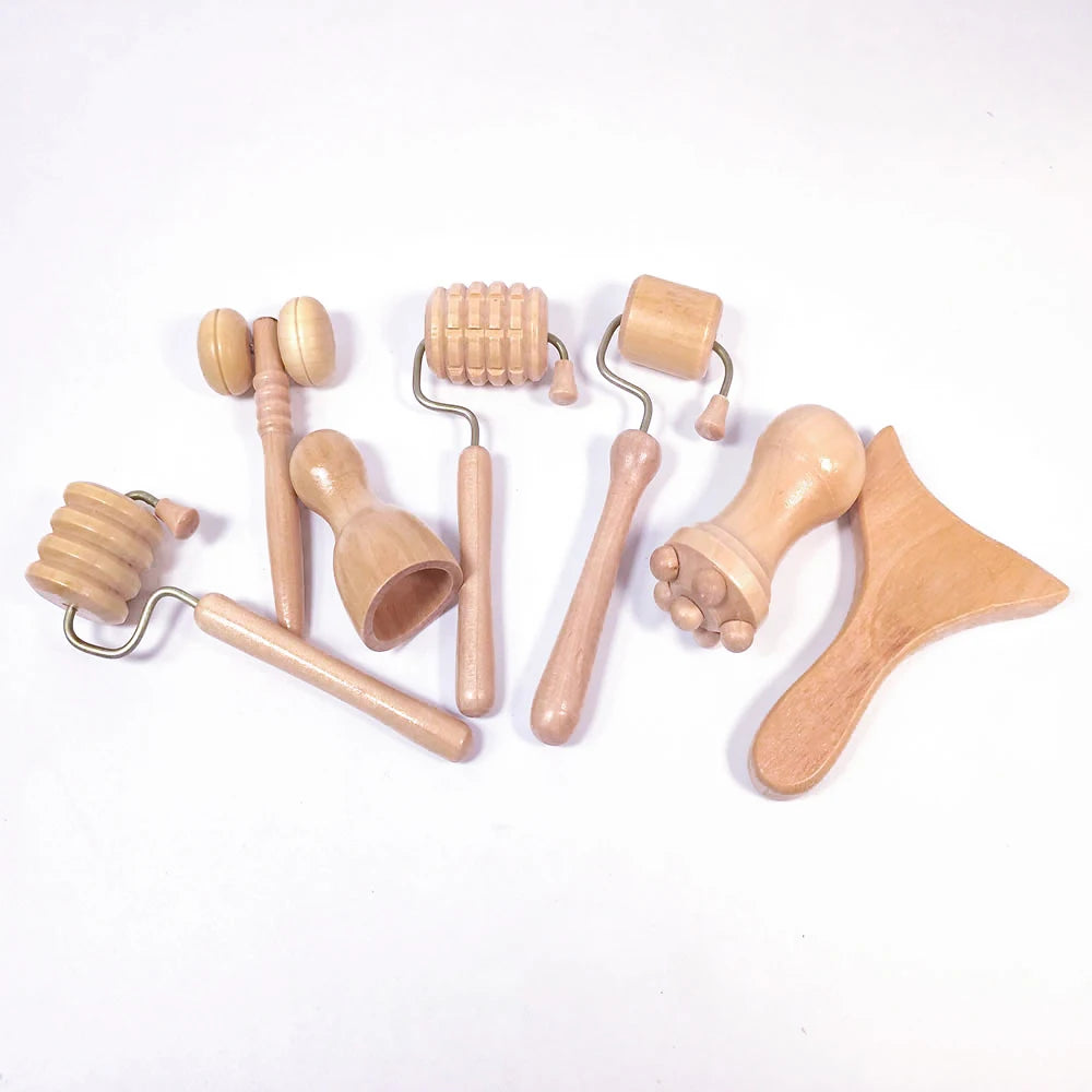 Face Massager Wood Therapy Facial Lifting Maderoterapia Gua Sha Wrinkle Remover Skin Scraper Anti Cellulite Neck Lift Tool