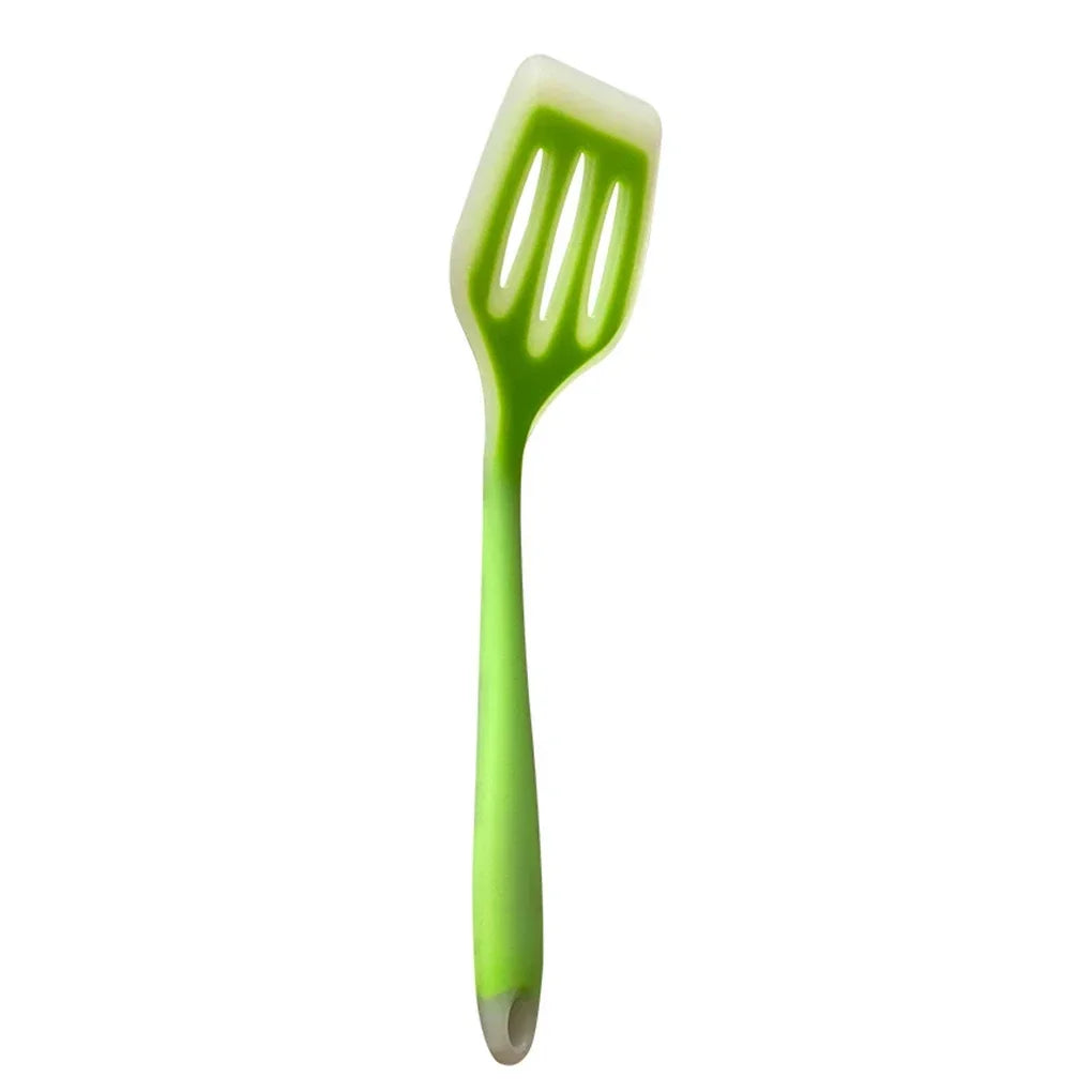 Color Silicone Kitchen Ware Non-stick Set Cooking Utensils Tools Egg Fish Frying Pan Scoop Fried Shovel Spatula Cooking Utensils