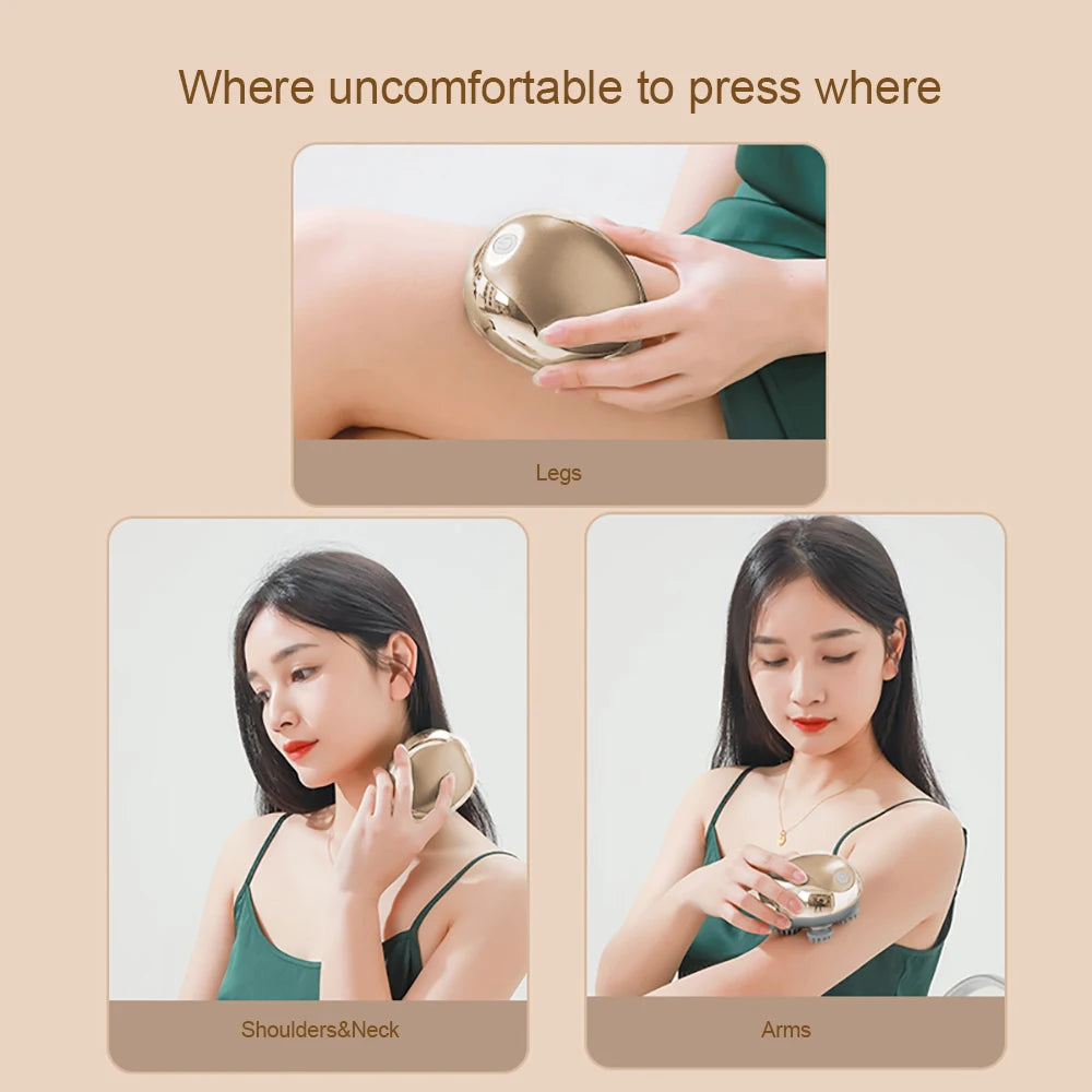 Head Massager Electric Scalp Vibration Kneading Device Muscles Massage Stimulate Blood Circulation and Banish Weariness Relax