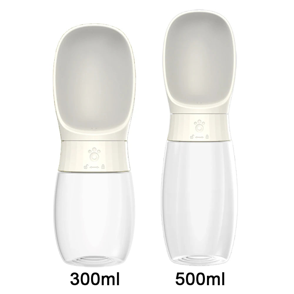 1PC 300ml 500ml Travel Pet Water Bottle Integrated Drinking Bowl Portable Dispenser for Dogs Cats Outdoor Travel and Activities