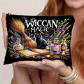 Witch Magic Black Cat Makeup Bag - Large Capacity Cosmetic Organizer