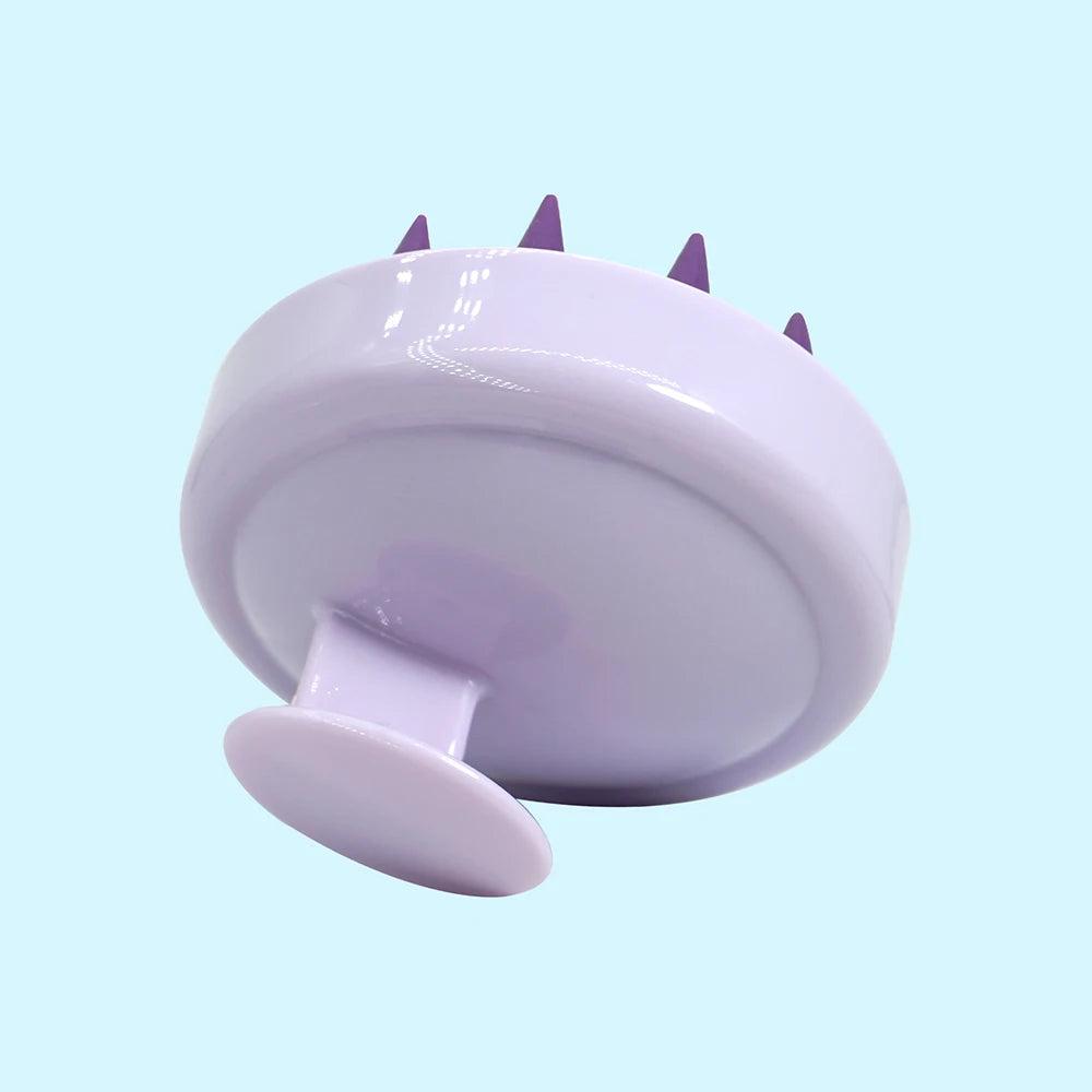 Plastic Silicone Massage Comb Scalp Scrubber Exfoliator Waterproof Soft Silicone Bristles Easy Foaming Head Massage Brush