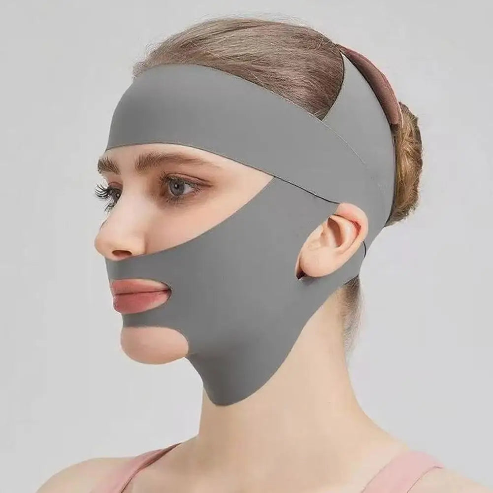 Face Sculpting Sleep Mask Breathable Elastic Lifting Tightening Mask Skin Care Slimming Strap Chin Up Mask Woman