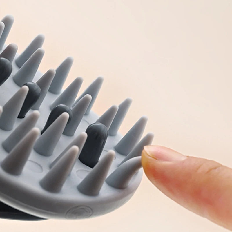 2-In-1 Shampoo Brush Head Scalp Massage Comb Hair Washing Comb Body Massage Brush Bath Shower Brush Salon Hairdressing Tool
