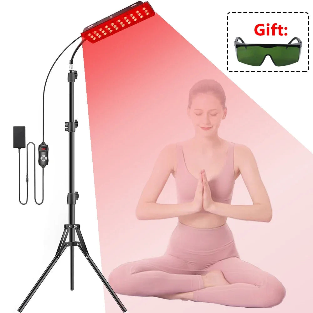 LED Red Light Therapy Lamp LED Infrared Light Therapy 660nm&850nm Near Infrared Light Device Full Body Pain Relief Skin Care