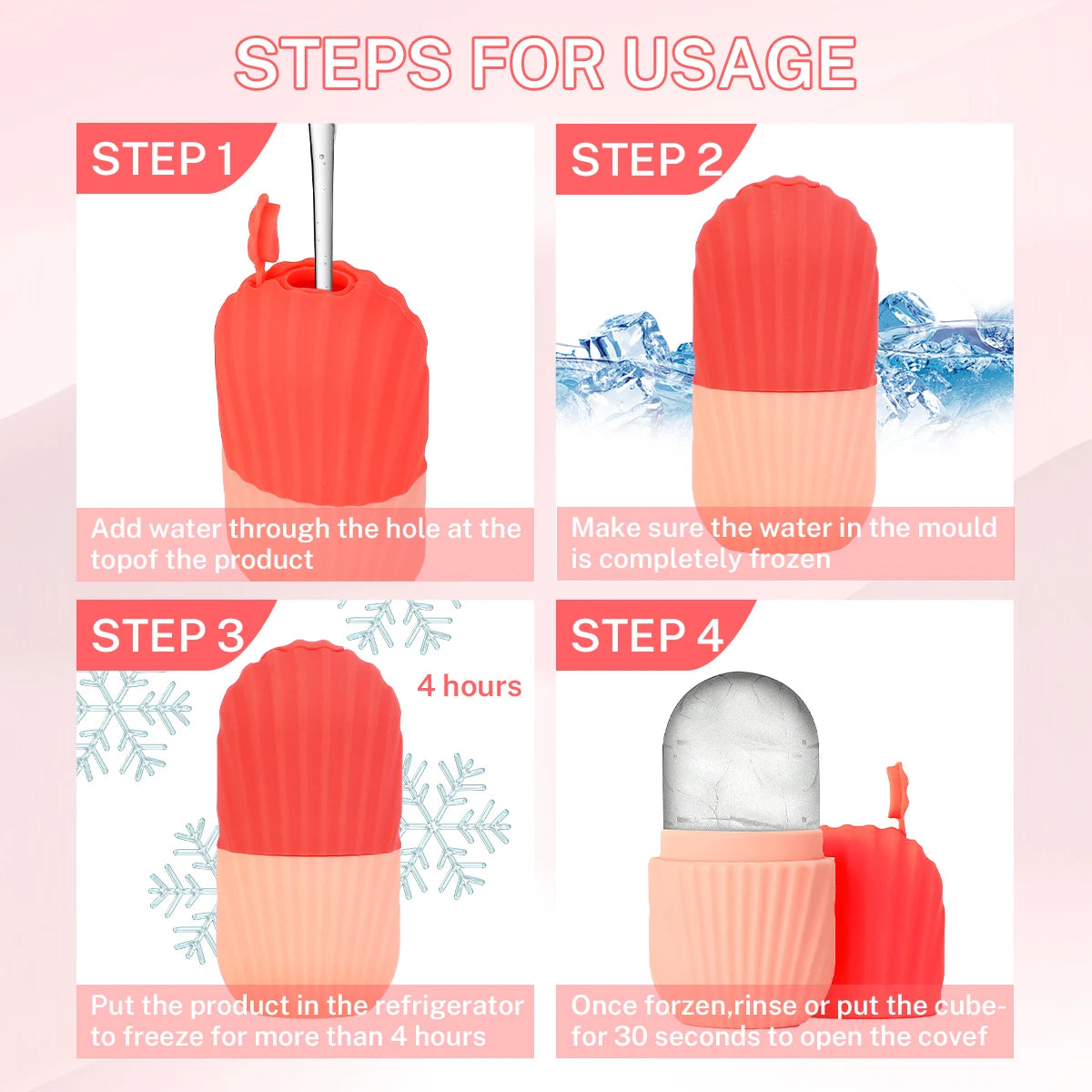 3pcs portable facial massage tool set, universal, battery-free, suitable for daily skin care massage.