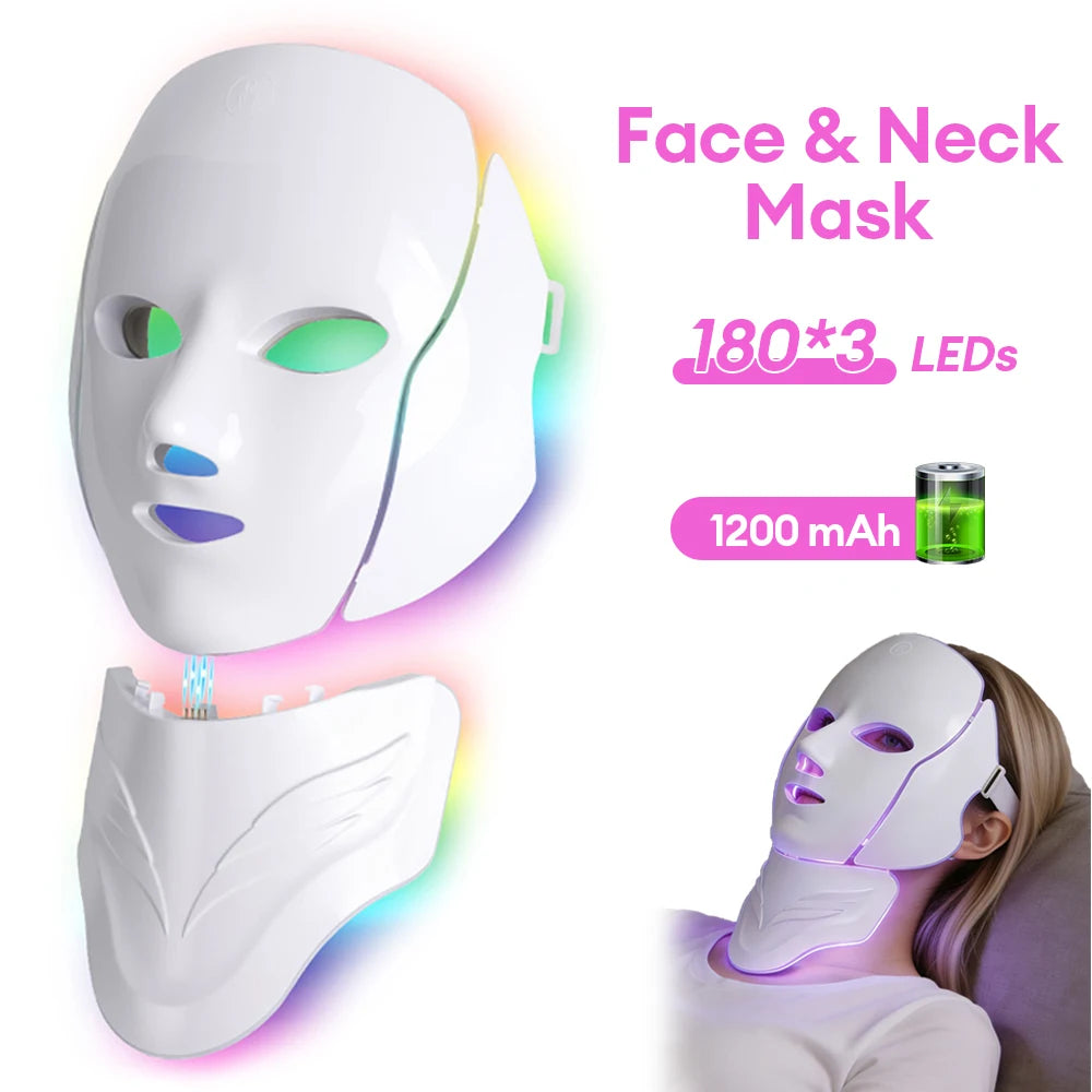 7 Colors LED Face Mask Facial LED Mask Skin Care Facial Spa Home Use Beauty Machine