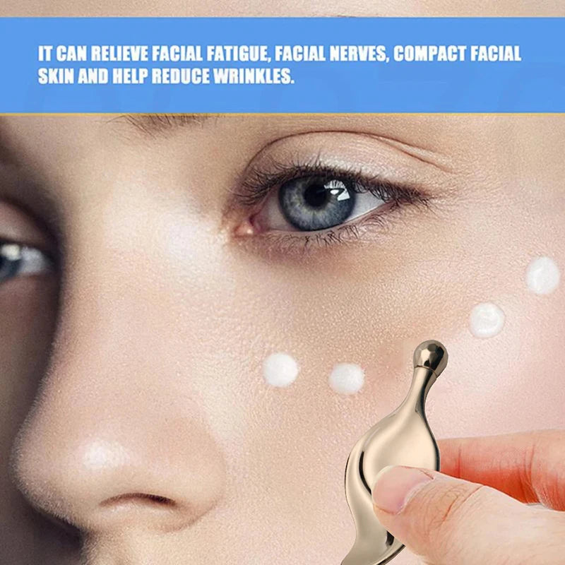 Metal Eye Roller Massage Stick Eye Cream Stick Facial Massage Guasha Facial Lifting Facial Thining Roller Beauty Care Tools