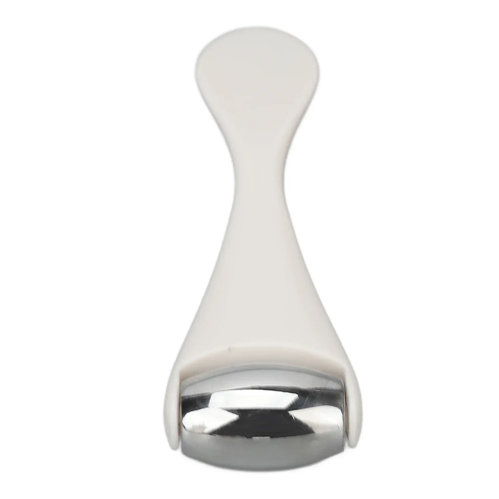 1pcs Facial Metal Ice Roller Stainless Steel White Mini Eye Metal Ice Roller for Mini Eye Puffiness Tighten Skin Care Tool