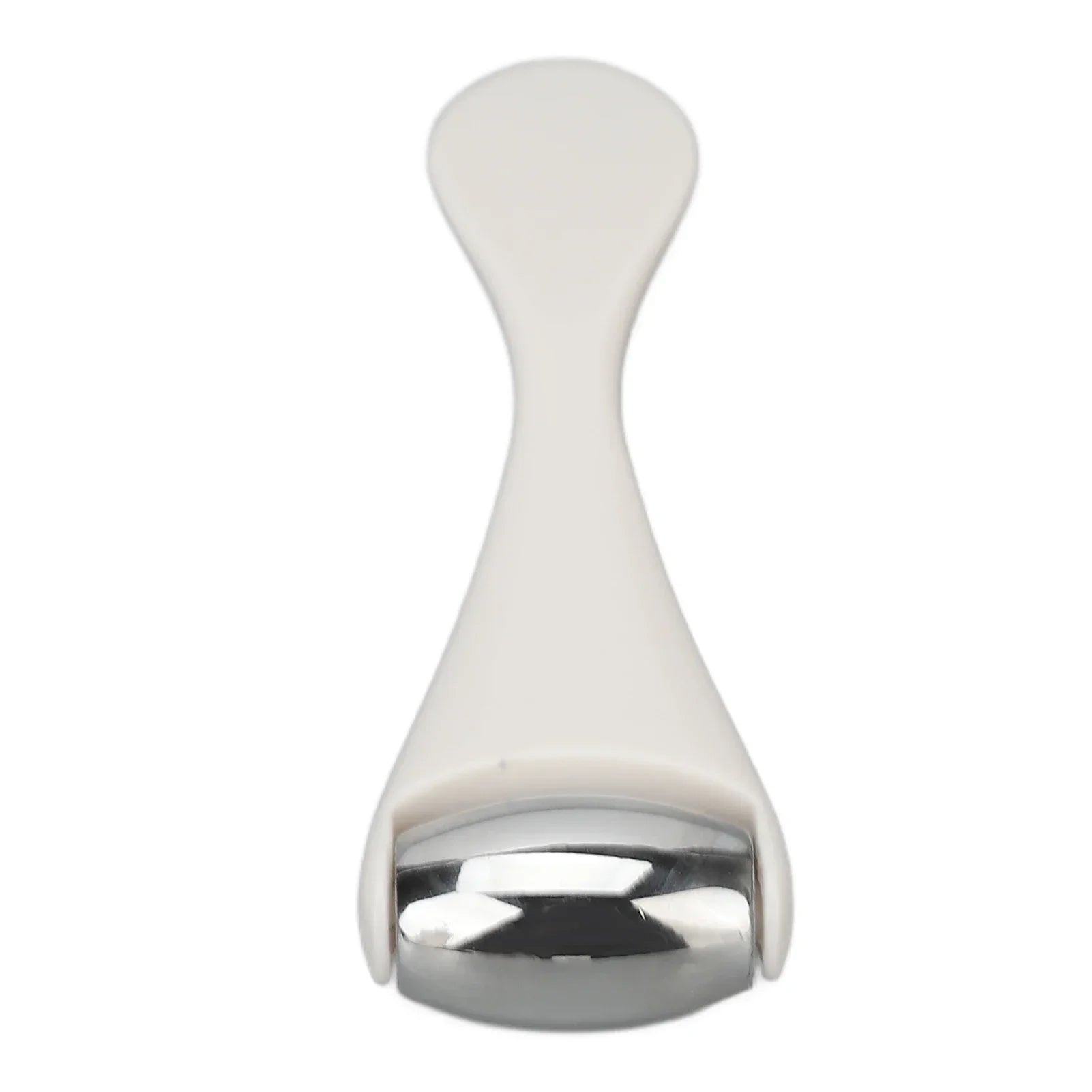 1pcs Facial Metal Ice Roller Stainless Steel White Mini Eye Metal Ice Roller for Mini Eye Puffiness Tighten Skin Care Tool