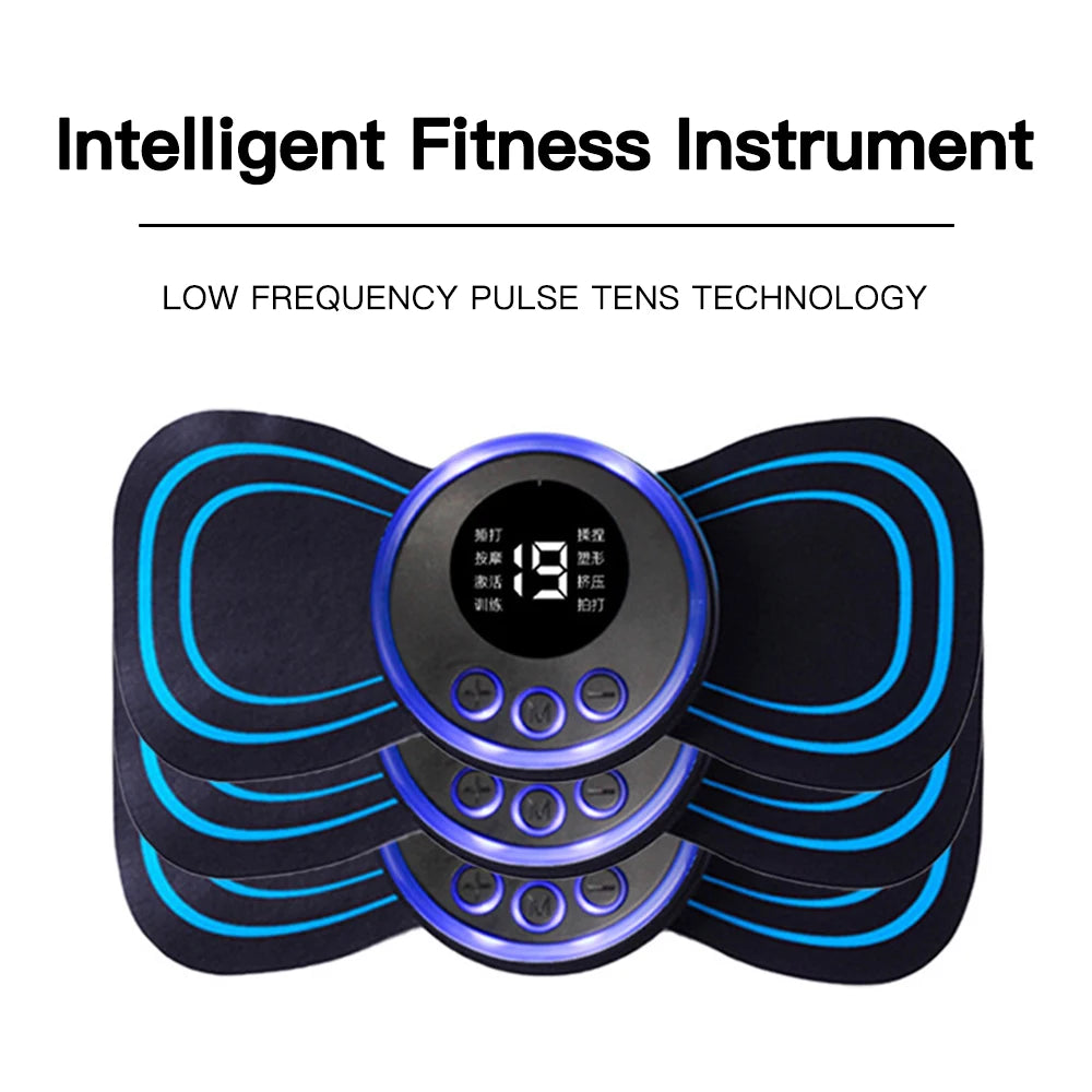 EMS Neck Massager Electric Neck Stretcher Cervical Muscle Pain Relief Shoulder Relaxation Massage Patch Mini Neck Massager Patch