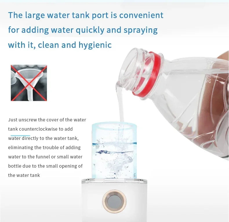 Facial Steamer Device Beauty Spray Hydrating Apparatus  Rechargeable Mini Portable Humidifier