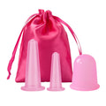 Facial Suction Cups Silicone Vacuum Cupping Massage Jars Anti Cellulite Massage Face Neck Lift Skin Scraping Guasha Anti Wrinkle