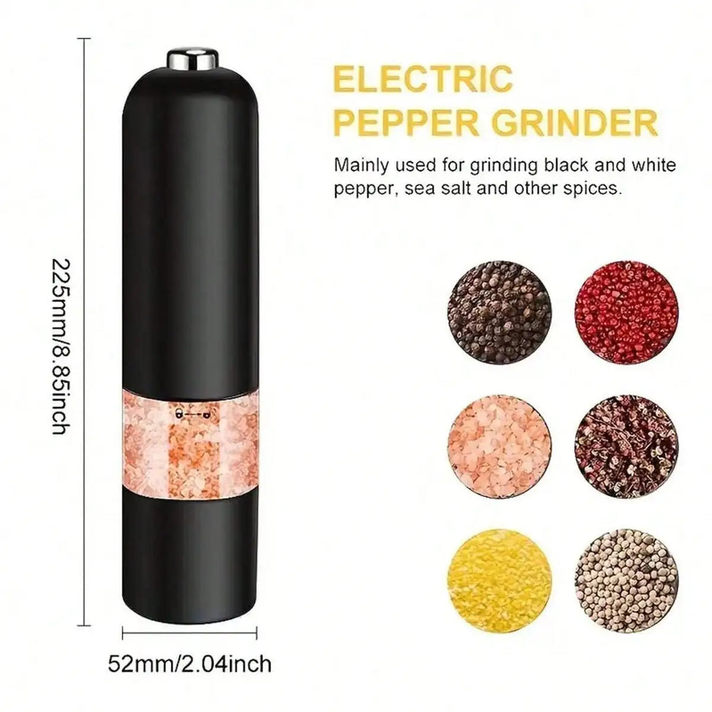 1 Electric Pepper Grinder - Automatic Spice Grinder with Adjustable Thickness - Perfect for Cooking and Grilling!