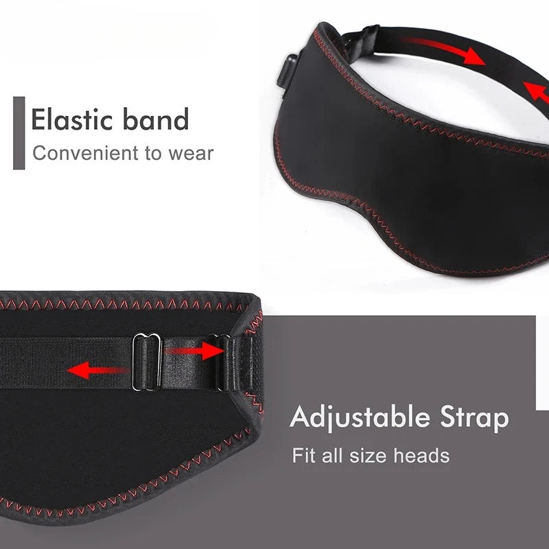 Portable Electric Heated Eye Mask Eye Massager Dark Circle Relief Sleep Improvement Mental Relaxation Stress Fatigue Reduction
