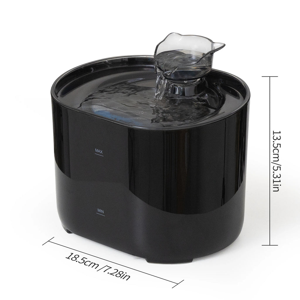 Cat Water Fountain Auto Recirculate Filtring Cats Dog Water Dispenser USB Electric Mute Pump Cat Ear Pet Cats Drinking Fountain