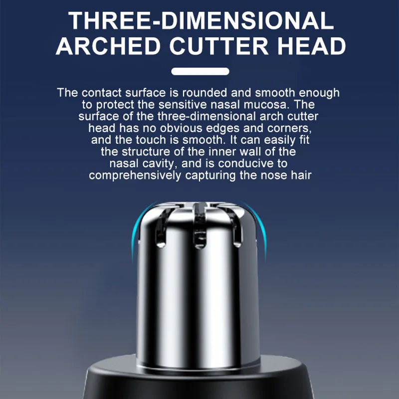 Black Electric Nose Hair Trimmer Ear and Nose Hair Trimmer Professional Painless Nose Hair Trimmer For Men and Women