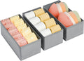 Drawer Organizer Clothes - Small Dresser Organizer Underwear Drawer Organizer for Baby Clothes, Socks, Underwear, Bra, Belt, Tie