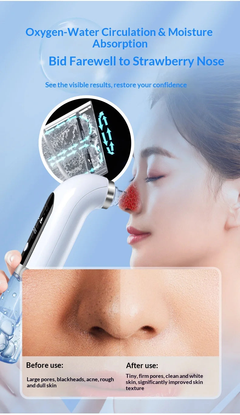 Black Pore Vacuum Cleaner Electric Micro Bubble Cleanser USB Charging Beauty Instrument Skin Care Tool