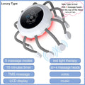 Electric Scalp Massager Head Massager Red Light Vibrator Octopus Head Scratcher For Relaxation Stress Soft Silicone