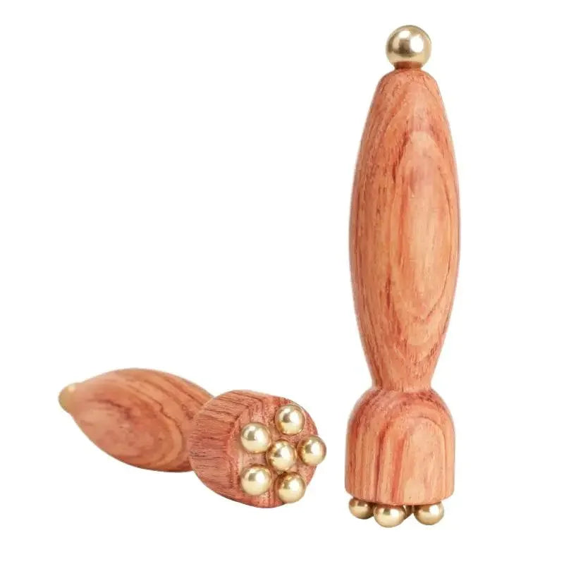 Eye Roller Massager Wooden Eye Cream Applicator Gua Sha Massage Tool Facial Massager for Skincare Application Relaxation