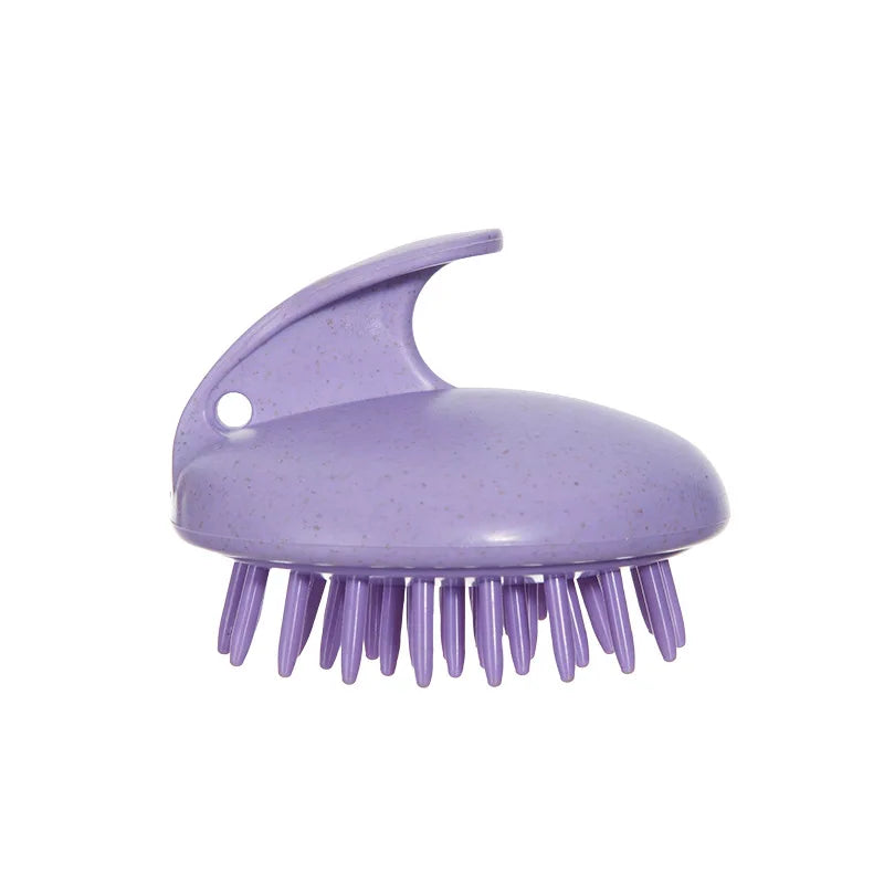 Scalp Care Shampoo Brush Soft Silicone Hair Scrubber Ergonomic Hair Washing Brush for Deep Clean Scalp Massage