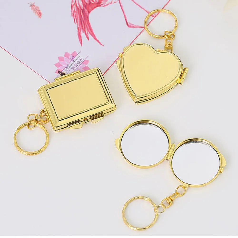 Round Mini Makeup Mirror Dustproof Small Makeup Mirror Gift For Birthday