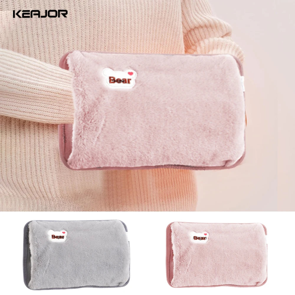 Hand Warmer Electric Hot Water Bag Soft Hand Heater Fast Heating Warm Water Bag Winter Rechargeable Warm Hand Bag Hands Warmer