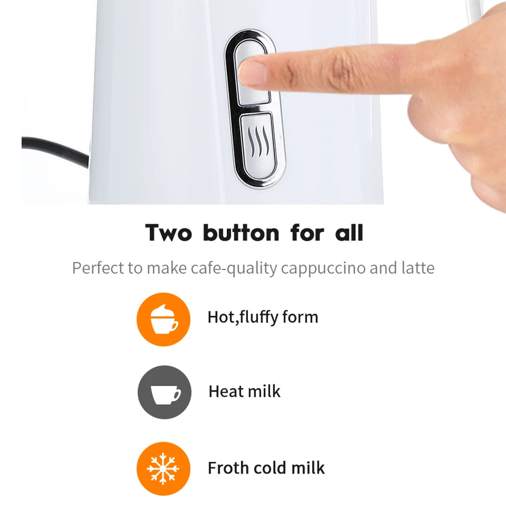 Electric Milk Frother 3 in 1 300ml Automatic Hot and Cold Foam Maker for Coffee Latte Cappuccino Macchiato Hot Chocolate