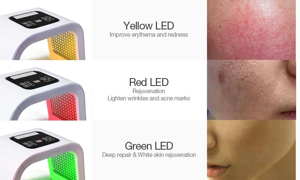 7 Colors PDT Led Mask Light Therapy LED Skin Care Beauty Health Facial Mask Led Acne Remover Anti Wrinkle