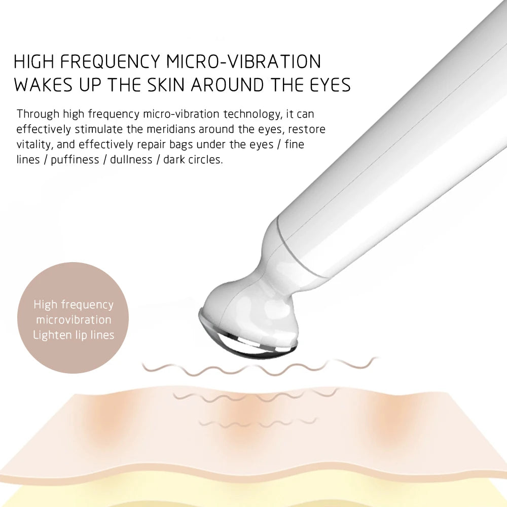 Mini Electric Vibration Eye Massager Anti-Ageing Wrinkle Dark Circle Pen Removal Rejuvenation Eye Massager