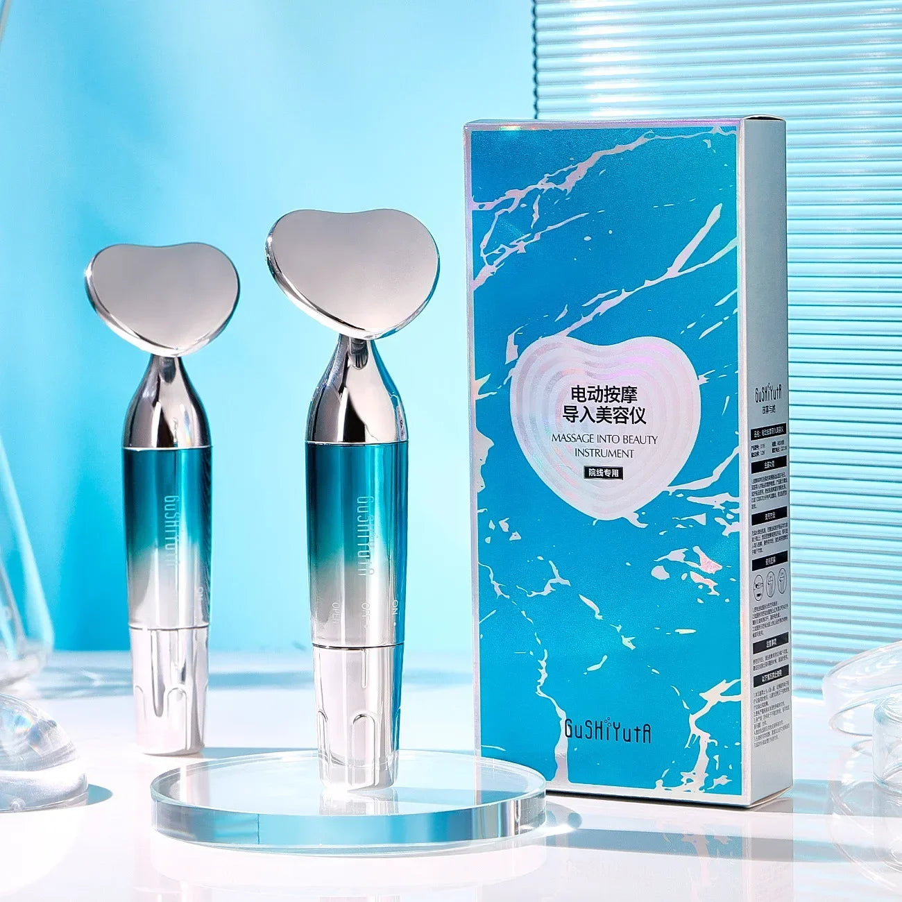Beauty Neck and Facial Device LED Photon Tightening and Rejuvenating Anti Wrinkle Thin Double Chin Skincare Facial Massager
