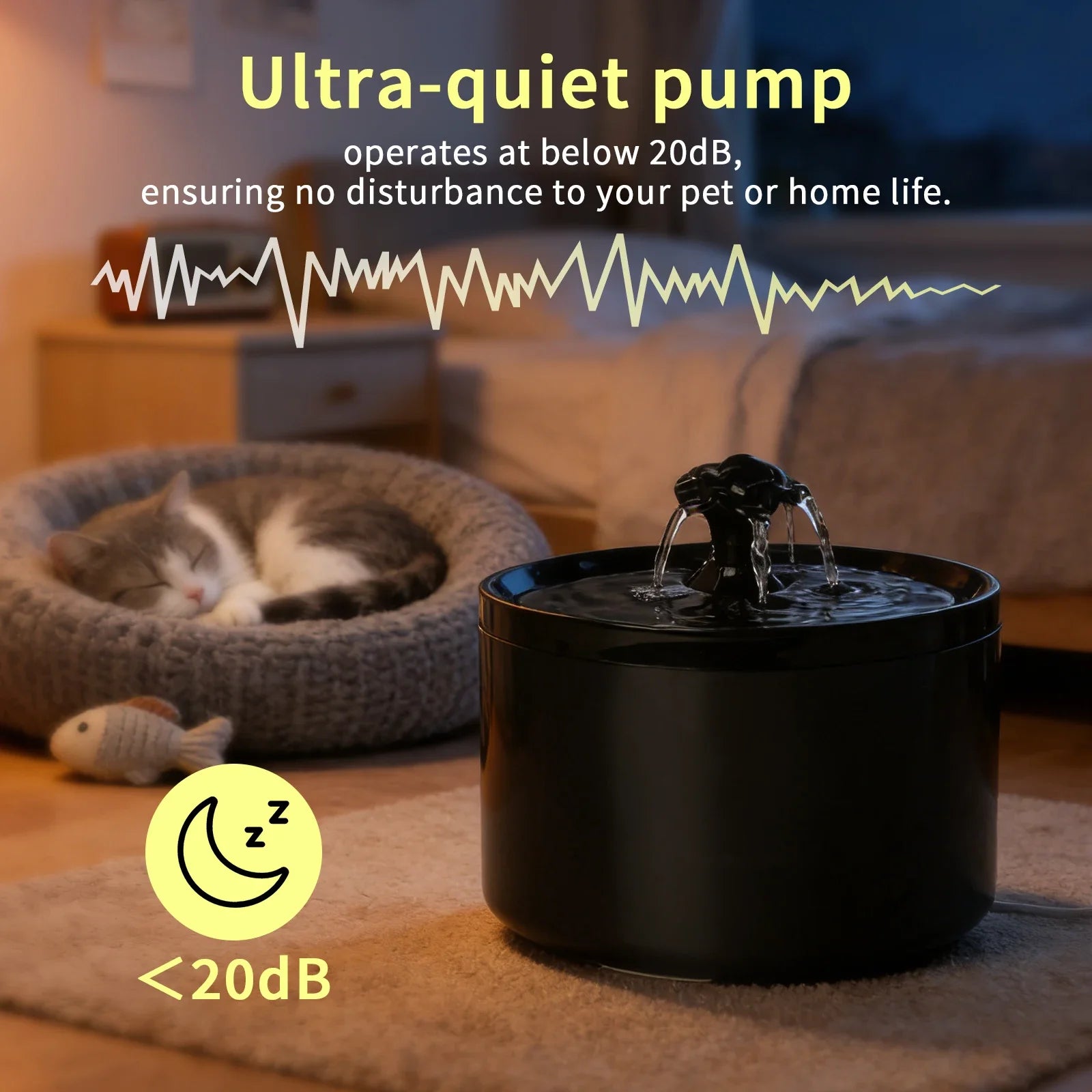 Cat Water Fountain 1.8L Recirculating Pet Water Dispenser USB Electric Silent Cat Drink Bowl Filter Dog Drinking Dispenser