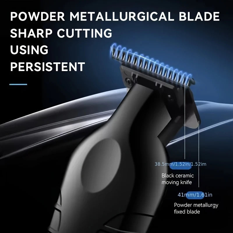 OMUONE Professional Barber Cordless Hair Clipper USB Rechargeable Hair Trimmer Precision Beauty Tool Men's Gift