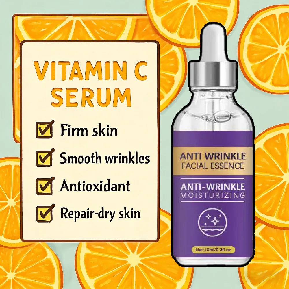 Vitamin C Wrinkle Remover Face Serum: Lifts & Firms, Fades Fine Lines, Brightens & Nourishes