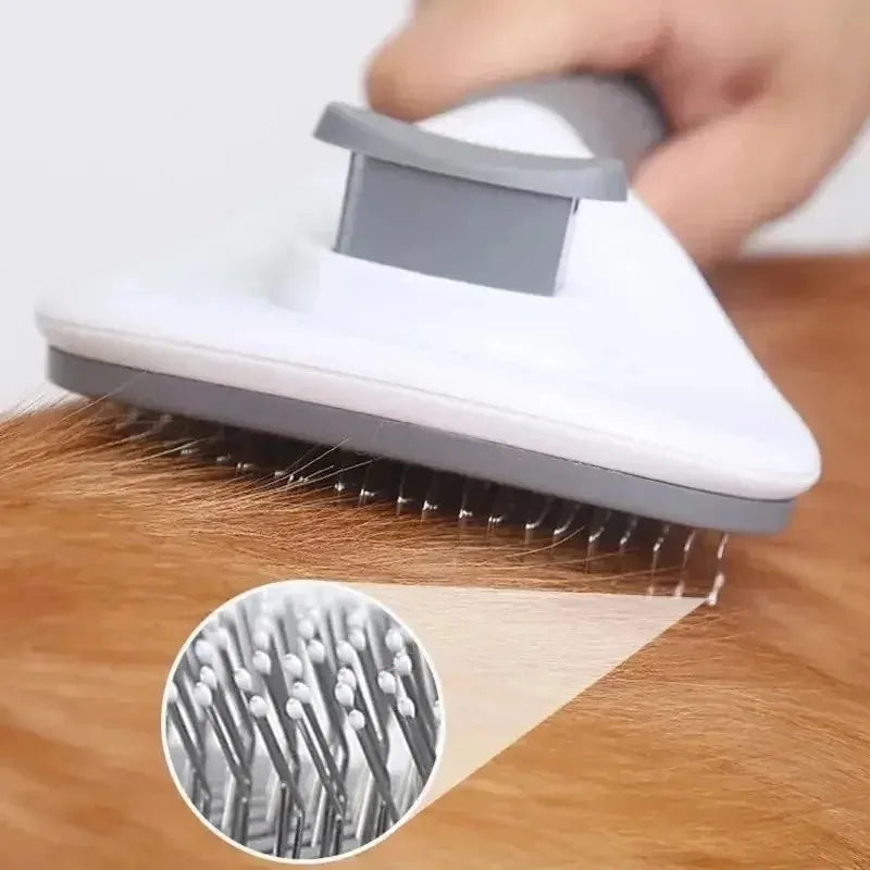 Self Cleaning Slicker Brush Pet Hair Remover Comb for Long Haired Cats Dogs Remove Loose Floating Fur Grooming Brush Pet Supply