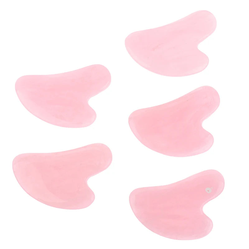 1pc Guasha Scraping Massage Scraper Face Massager Acupuncture Gua Sha Board Resin 7.8x5.4cm