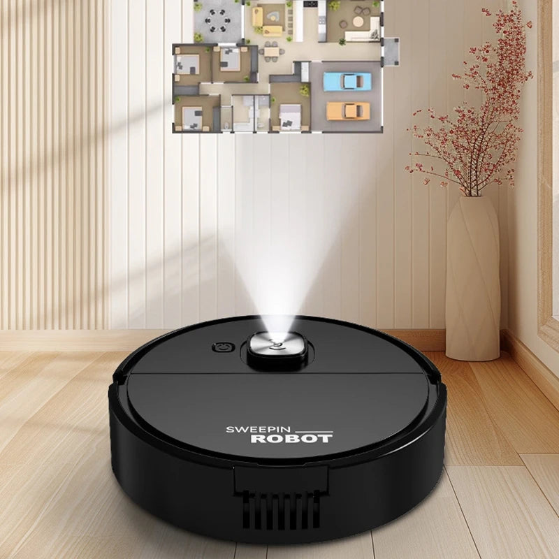 Mini Vacuum Cleaner 3-in-1 Robot Vacuum Cleaner Intelligent Sweeping Robot Household Dust Sweeping Mopping for Home Floor Carpet