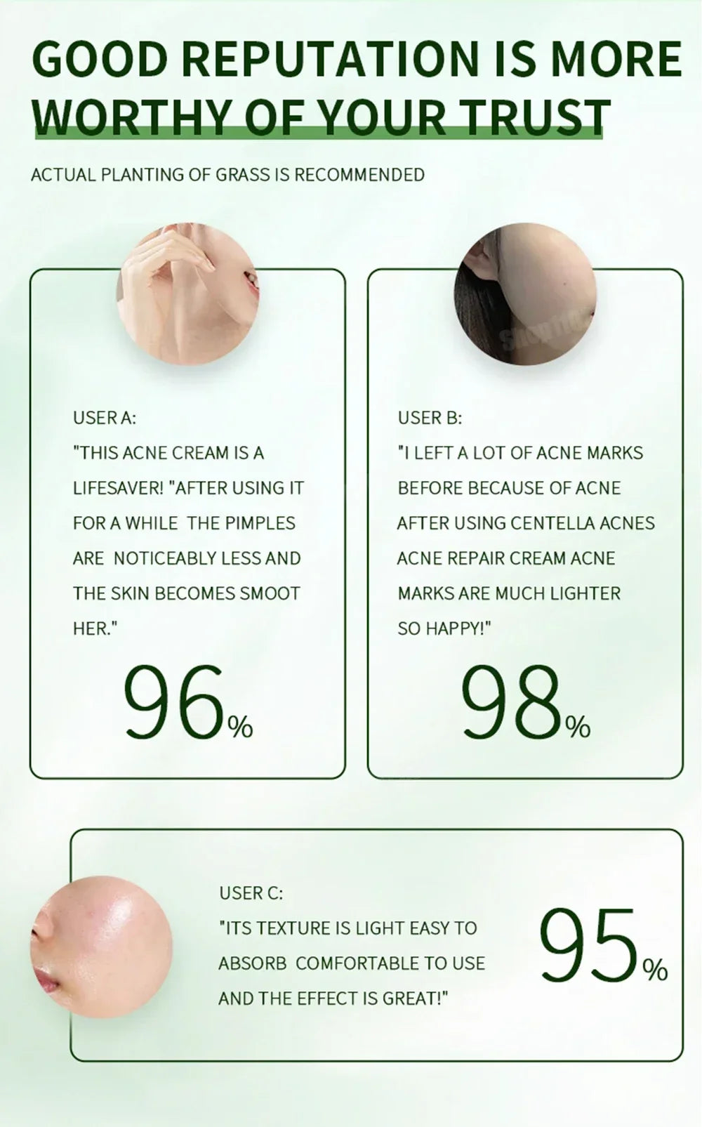 3nd Anti-Acne Cream Effective Removes Skin Nodules Pustules Cysts Papules Blackheads Men and Women Acne Skin Care Essence Cream