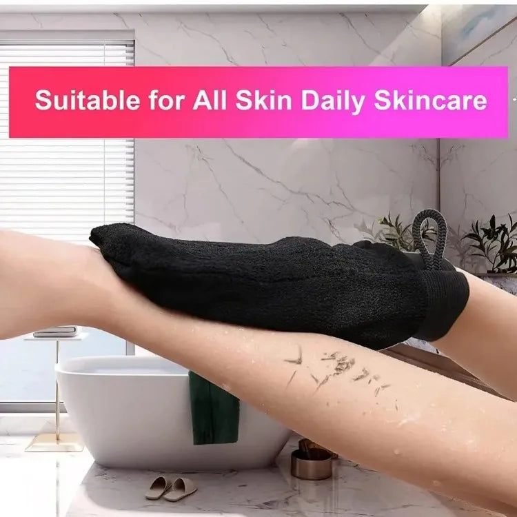 Durable Multi Color Exfoliating Scrub Glove Back Dead Skin Facial Massage Deep Cleansing Shower Towel
