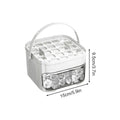 Ice Trays For Freezer With Lid & Bin, Ice Cube Tray Making 50 Pieces Ice Cubes, Easy Press To Release Ice for Home Kitchen