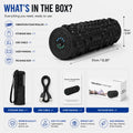Vibrating Foam Roller Massage Roller for Muscle Pain Relief & Muscle Recovery ,5-Speed Electric Exercise Foam Roller Yoga Column