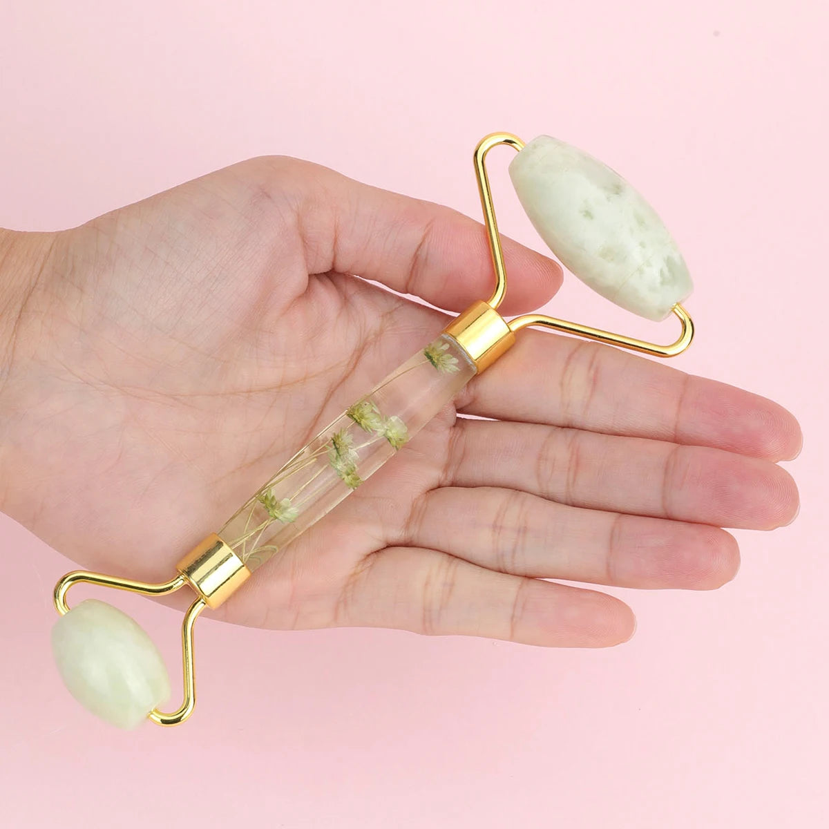 1pc Jade Roller Facial Tool Natural Jade Face Roller Massager Tool Body Mini Portable Skin Care Body Massage Relaxing Tool