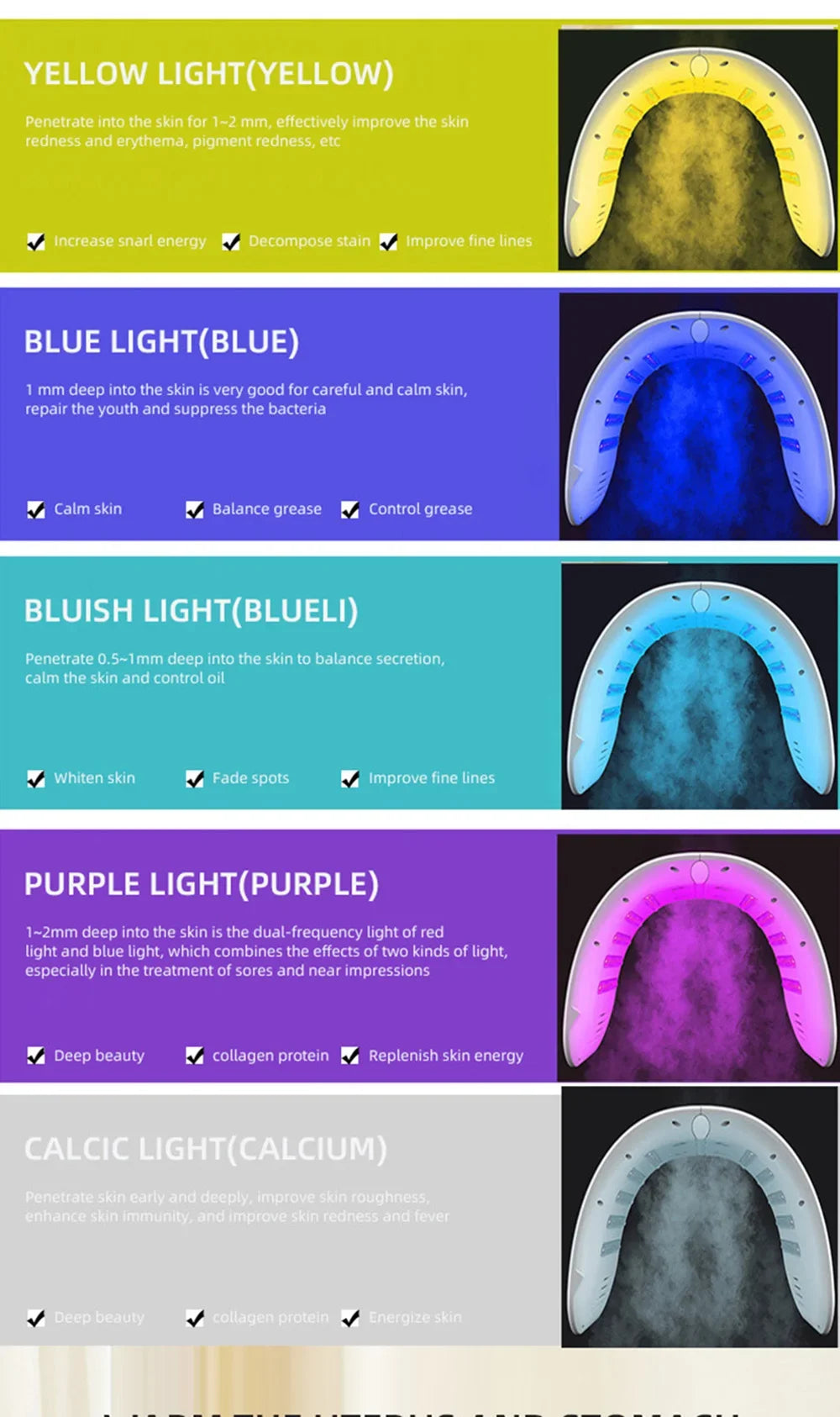 7 Colors PDT LED Mask 2025 Professional Facial Red Light Therapy Face Lift Anti Wrinkle Beauty Machine Skin Rejuvenation Device